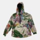 Adidas Originals Floral Print Half Zip Hoodie Jacket Pre Owned